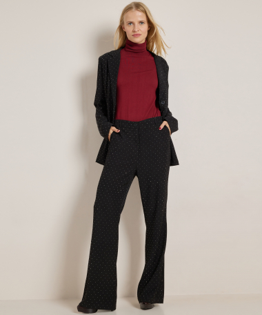 flared fit broek glitterstuds
