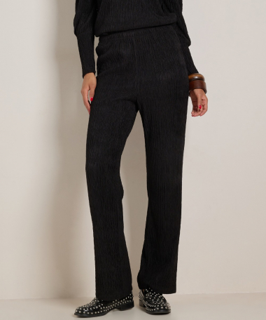 wide fit broek crinckle uni