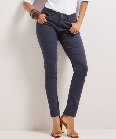slim fit broek twill