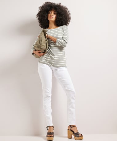 slim fit broek twill