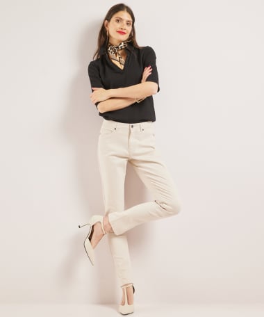 slim fit broek twill