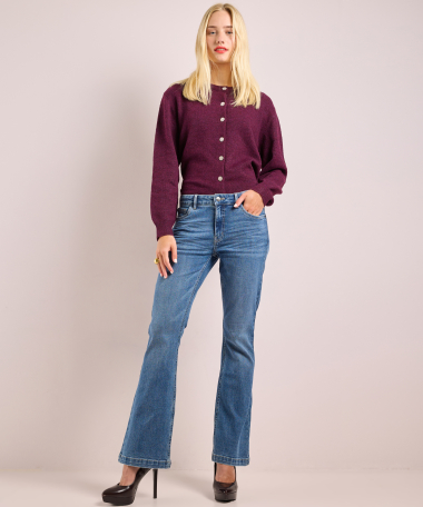 flared fit stretch jeans - noa
