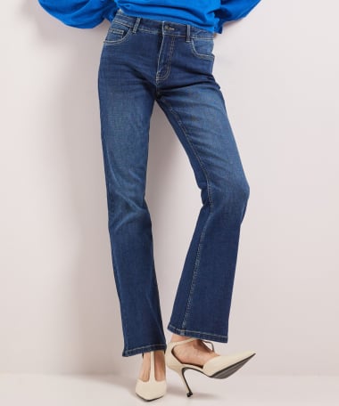 flared fit stretch jeans - noa