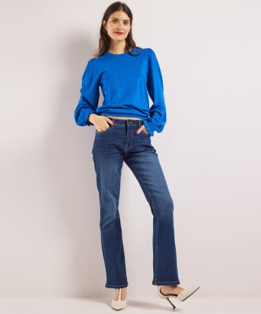 flared fit stretch jeans - noa