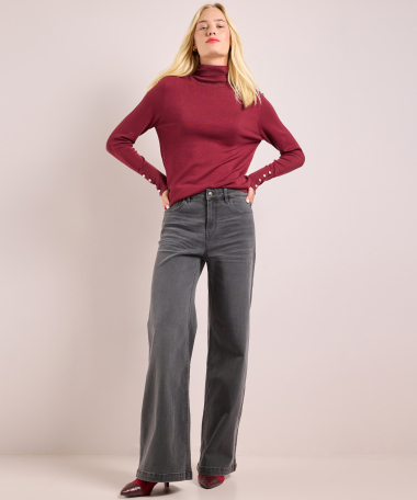 wide fit stretch jeans - lara