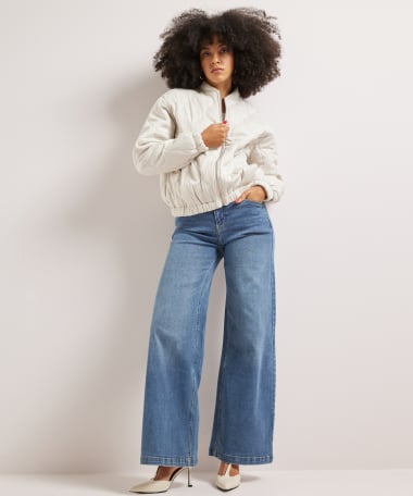 wide fit stretch jeans - lara