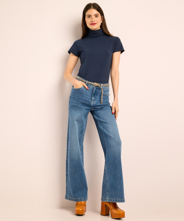 wide fit stretch jeans - lara