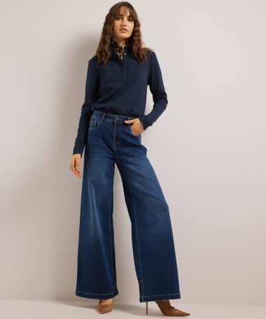 wide fit stretch jeans - lara