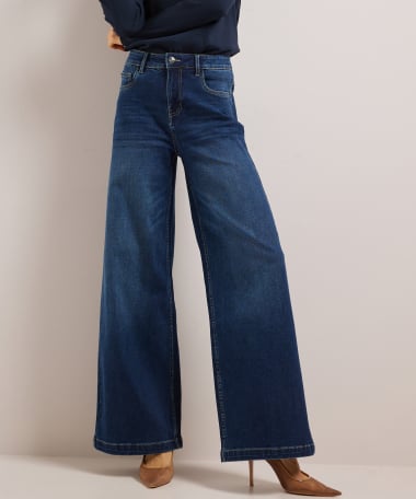 wide fit stretch jeans - lara