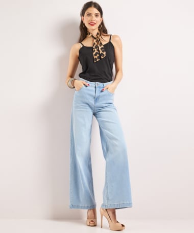 wide fit stretch jeans - lara