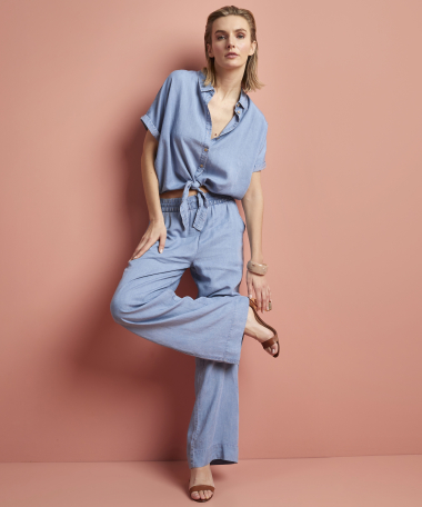 wijde broek tencel