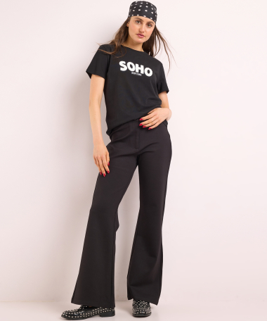 flared fit broek uni