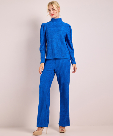 wide fit broek crinkle