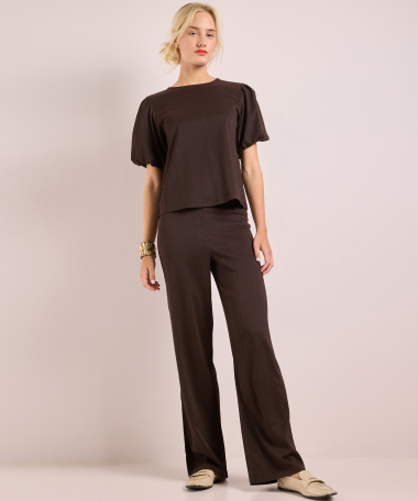 broek met elastische tailleboord