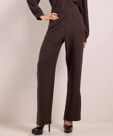 crinkle uni straight fit broek
