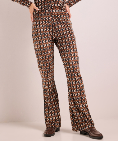 velvet broek met print