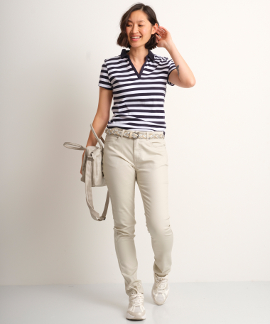 slim fit broek twill stretch