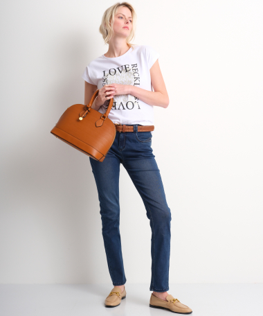 soft stretch jeans (donker)
