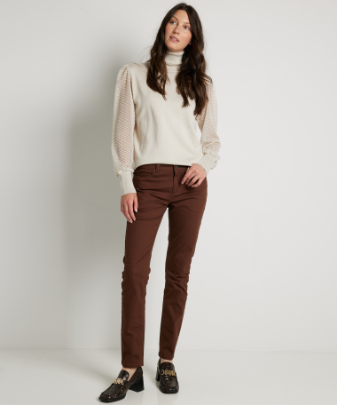 basic twill stretch broek