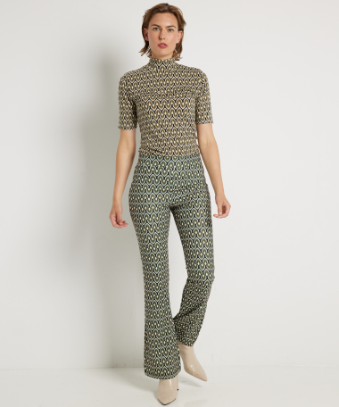 flared broek ruitjes