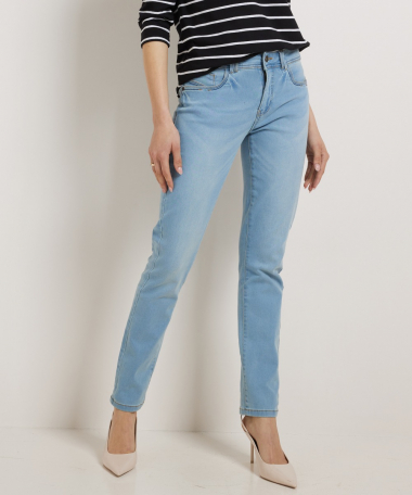 Slim fit stretch jeans Lucy (licht)