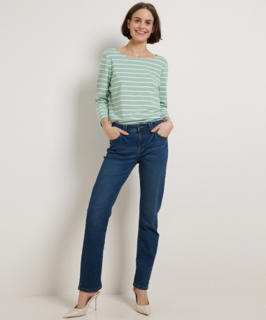 Regular fit stretch jeans Mia (donker)