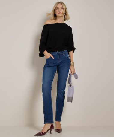 regular fit stretch jeans - mia