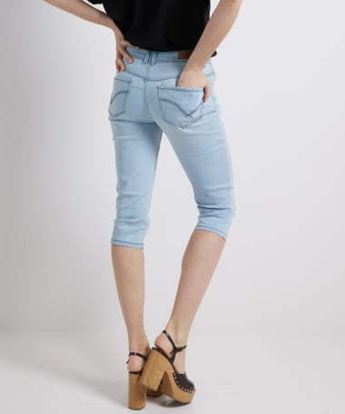 slim fit capri jeans stretch