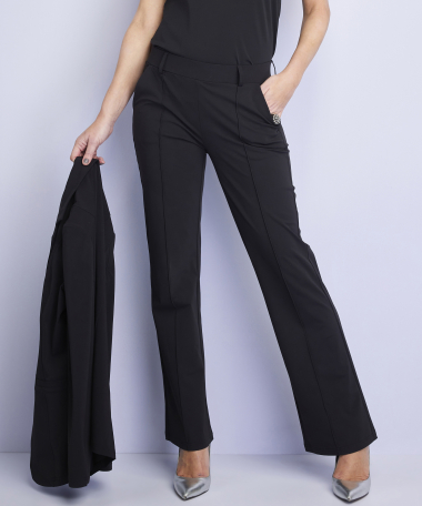 broek met elastische tailleboord