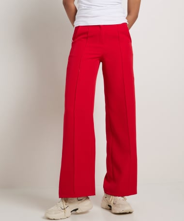 wide fit broek met streepbanen