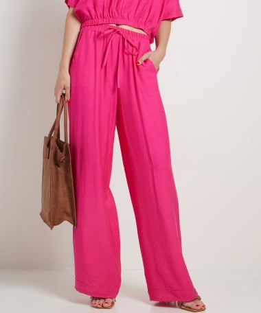 uni wide fit broek elastische boord
