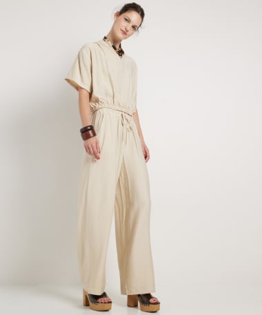 uni wide fit broek elastische boord