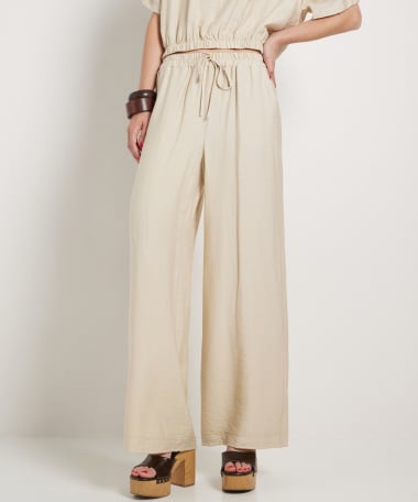 uni wide fit broek elastische boord
