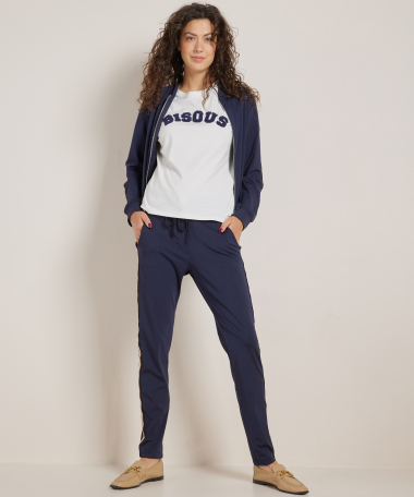 slim fit broek tape zijnaad