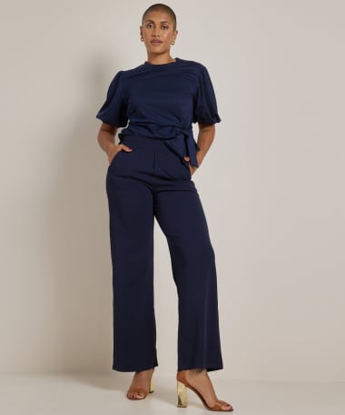 wide fit broek scuba instap