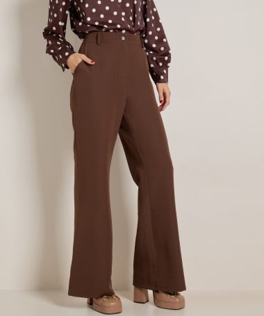wide fit broek met glitters