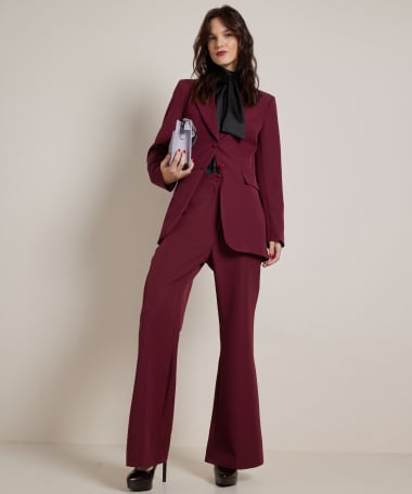 wide fit broek met glitters