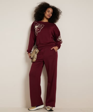 wide fit broek soft jersey