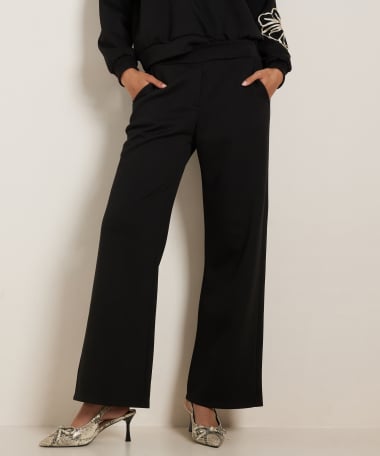 wide fit broek soft jersey