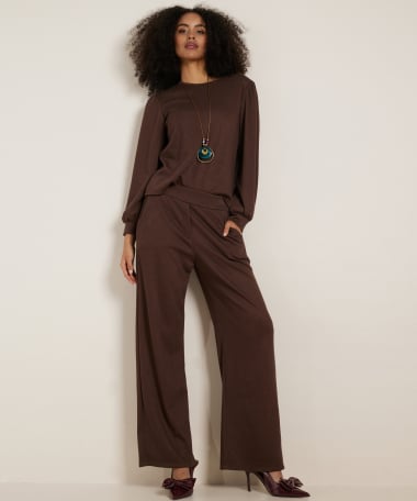 wide fit broek structuur