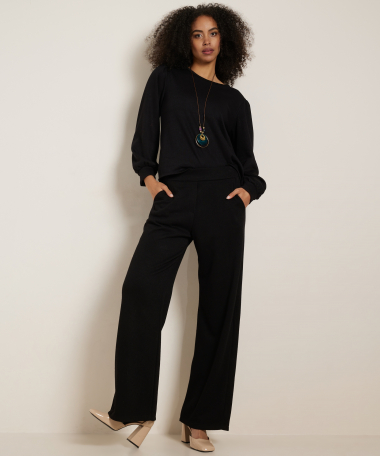 wide fit broek structuur