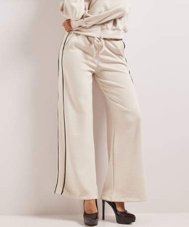 wide fit broek dubbele bies