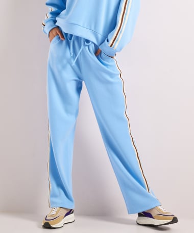 wide fit broek tapestreep