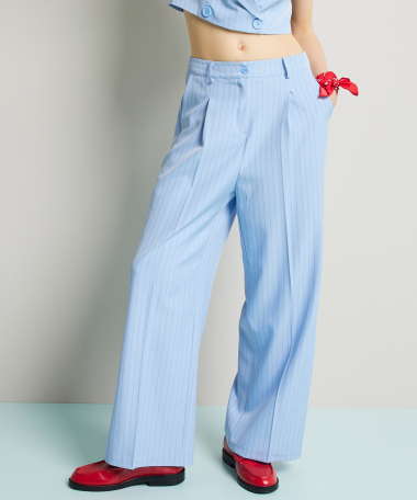 wijde pantalon strepen dessin