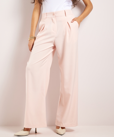 wijde pantalon met plooien