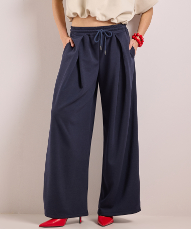 scuba broek wijd met plooien