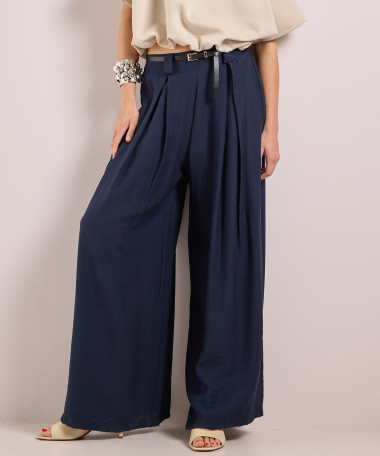 wijde pantalon met riem