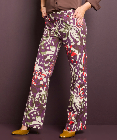 straight fit broek travelstof