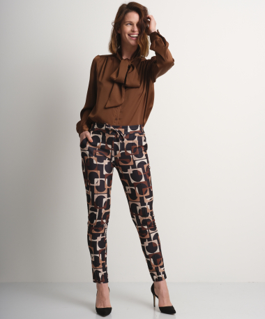 Pantalon met trendy print
