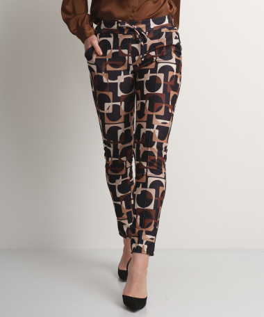 Pantalon met trendy print